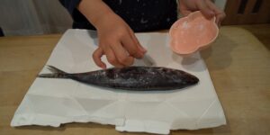 あじの塩焼き